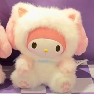 Sanrio Peek-a-Meow My Melody Plush Keychain